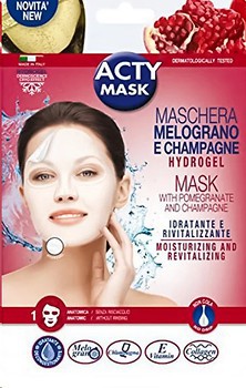 Фото L'Erbolario гідрогелева маска для обличчя Acty Mask With Pomegranate And Champagne з гранатом і шампанським 1 шт