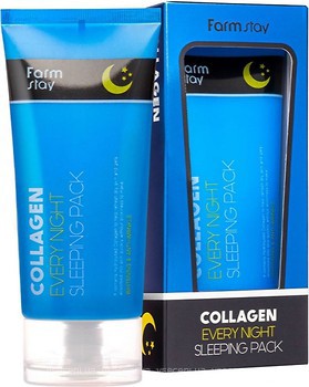 Фото FarmStay маска для обличчя Collagen Every Night Sleeping Pack Нічна маска з гідролізованим колагеном 120 мл