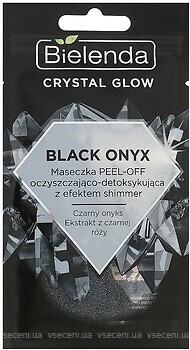 Фото Bielenda маска-плівка для обличчя Crystal Glow Black Onyx Peel-off Mask Очищаюча 8 г