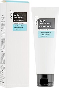 Фото Coxir гель-маска для обличчя Ultra Hyaluronic Gel Mask Pack 80 мл