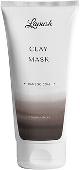 Фото Lapush глиняна маска для обличчя Clay Mask Bamboo Coal з чорною глиною 50 мл