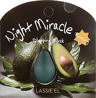 Фото Lassie'el нічна капсульна маска для обличчя Night Miracle Avocado Авокадо 2x 4 г