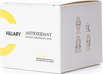 Фото Hillary маска для обличчя Antioxidant Healthy Brightening Mask Vitamin C Антиоксидантна з вітаміном C 50 мл