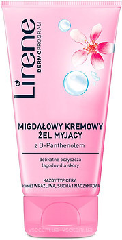 Фото Lirene Almond Creamy Cleaning Gel with D-Panthenol кремовый очищающий гель для умывания 150 мл