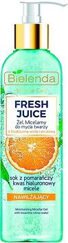 Фото Bielenda гель для вмивання Fresh Juice Micellar Gel Апельсин зволожувальний 190 мл