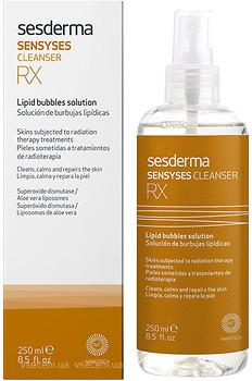 Фото SeSDerma Sensyses Cleanser RX Lipid Bubles Solution лосьйон для очищення шкіри обличчя 250 мл