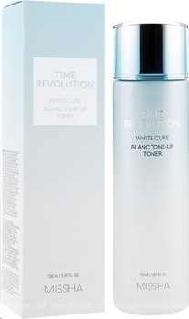 Фото Missha тонер Time Revolution White Cure Blanc Tone-up Toner освітлювальний 150 мл