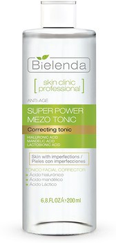 Фото Bielenda тонік Skin Clinic Professional Correcting Mezo Tonic коригувальний Мигдальна і Лактобіонова кислота 200 мл