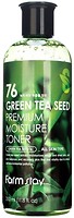 Фото FarmStay тонер Green Tea Seed Premium Moisture Toner увлажняющий с семенами зеленого чая 350 мл