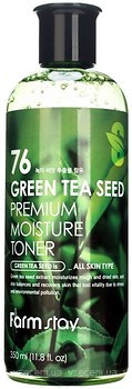 Фото FarmStay тонер Green Tea Seed Premium Moisture Toner зволожувальний з насінням зеленого чаю 350 мл