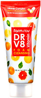 Фото FarmStay пінка DR.V8 Vitamin Foam Cleansing вітамінна 100 мл