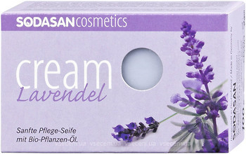 Фото Sodasan мило-крем для обличчя Lavender з маслами ши і лаванди 100 г