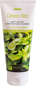 Фото Jigott пінка Natural Green Tea Foam Cleansing очищувальна з екстрактом зеленого чаю 180 мл