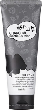 Фото Esfolio пінка для вмивання Pure Skin Charcoal Cleansing Foam з деревним вугіллям 150 мл