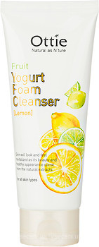 Фото Ottie пінка очищувальна Fruits Yogurt Foam Cleanser Lemon з йогуртом і екстрактом лимона 150 мл