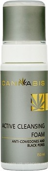 Фото Cannabis пінка для вмивання Active Cleansing Foam Anti-Comedones And Black Pores 150 мл