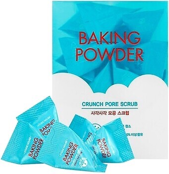 Фото Etude House скраб для очищення шкіри обличчя з харчовою содою Baking Powder Crunch Pore Scrub 24x 7 г
