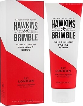 Фото Hawkins & Brimble чоловічий скраб для обличчя Elemi & Ginseng Pre Shave Scrub 125 мл