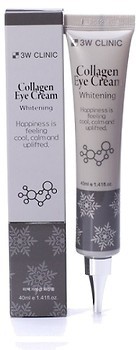 Фото 3W Clinic колагеновий освітлюючий крем для шкіри навколо очей Collagen Eye Cream Whitening 40 мл (3W0104)