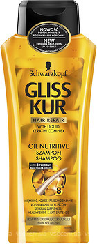 Фото Gliss Kur Oil Nutritive для посіченого волосся з комплексом рідких кератинів 400 мл