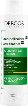 Фото Vichy Dercos Anti-Dandruff For Dry Hair проти лупи для сухого волосся 200 мл
