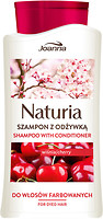 Фото Joanna Naturia & Conditioner Cherry с вишней для окрашенных волос 500 мл