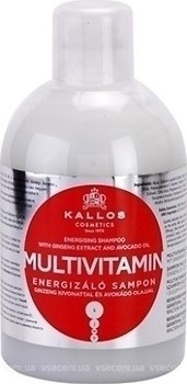 Фото Kallos Cosmetics Multivitamin Energising з екстрактом женьшеню і олією авокадо 1 л