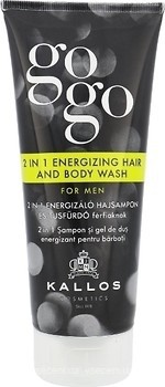 Фото Kallos Cosmetics GoGo Energizing Hair And Body Wash For Men 2в1 200 мл