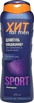 Фото Аромат Хіт For Men Sport 2в1 для нормального і жирного волосся 400 мл