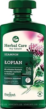 Фото Farmona Herbal Care Lopian лопух для жирного у коренів і сухого на кінчиках волосся 330 мл