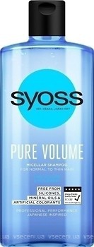 Фото Syoss Professional Performance Pure Volume для нормального і тонкого волосся 440 мл