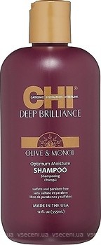 Фото CHI Deep Brilliance Olive & Monoi Optimum Moisture для пошкодженого волосся 355 мл