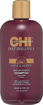 Фото CHI Deep Brilliance Olive & Monoi Optimum Moisture для поврежденных волос 355 мл