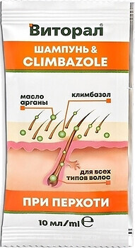 Фото Віторал Проти лупи з клімбазолом для всіх типів волосся 15x 10 мл