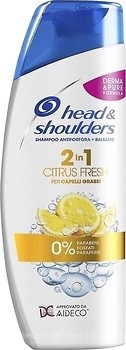 Фото Head & Shoulders Citrus Fresh Цитрусовая свежесть 2в1 против перхоти 360 мл