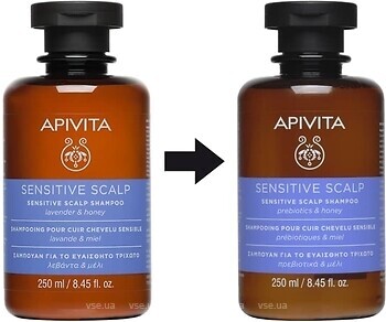 Фото Apivita Sensitive Scalp для чутливої шкіри голови 250 мл