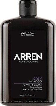 Фото Farcom Arren Men’s Grooming Grey Shampoo для світлого і сивого волосся 400 мл