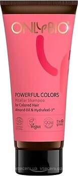 Фото Only Bio Powerful Colors міцелярний для захисту кольори пофарбованого волосся 200 мл