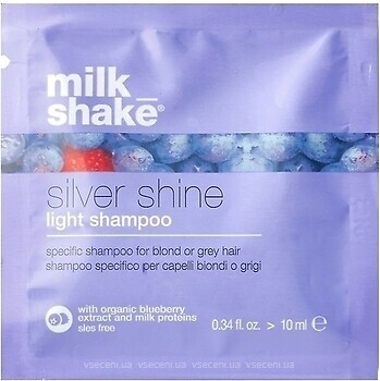 Фото Milk Shake Silver Shine Light для светлых волос 10 мл