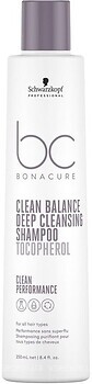 Фото Schwarzkopf Professional BC Bonacure Clean Balance Deep Cleansing Tocopherol для всіх типів волосся 250 мл