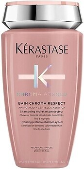 Фото Kerastase Chroma Absolu Bain Chroma Respect для захисту пофарбованого, чутливого, пошкодженого, тонкого волосся 10 мл