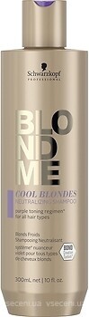 Фото Schwarzkopf Professional Blondme Cool Blondes Neutralizing для теплых оттенков 1 л