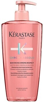 Фото Kerastase Chroma Absolu Bain Riche Chroma Respect для захисту пофарбованого, чутливого, пошкодженого волосся 500 мл