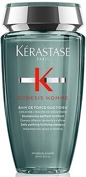 Фото Kerastase Genesis Homme Bain de Force Quotidien для зміцнення ослабленого тонкого волосся 250 мл