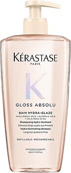 Фото Kerastase Gloss Absolu Bain Hydra-Glaze Hydra-Illuminating для блеска длинных, непослушных волос 500 мл