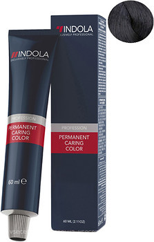 Фото Indola Permanent Caring Color 1.1 чорний попелястий