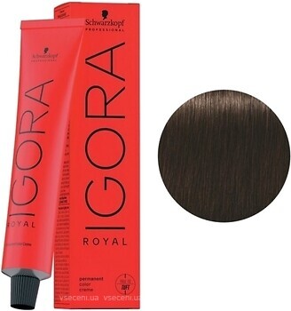 Фото Schwarzkopf Professional Igora Royal 3.65 темно коричневий шоколадний золотистий