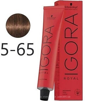 Фото Schwarzkopf Professional Igora Royal 5.65 світло коричневий шоколадний золотистий