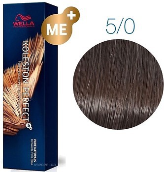 Фото Wella Professionals Koleston Perfect Me+ Pure Naturals 5/0 світло-коричневий натуральний