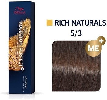 Фото Wella Professionals Koleston Perfect Me+ Rich Naturals 5/3 золотистий світло-коричневий